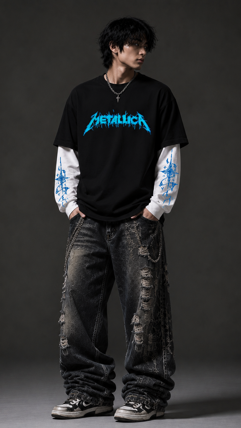 Metallica - Oversized Layered Tee