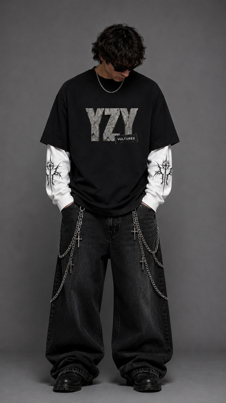 Kanye West YZY — Oversized Layered Tee