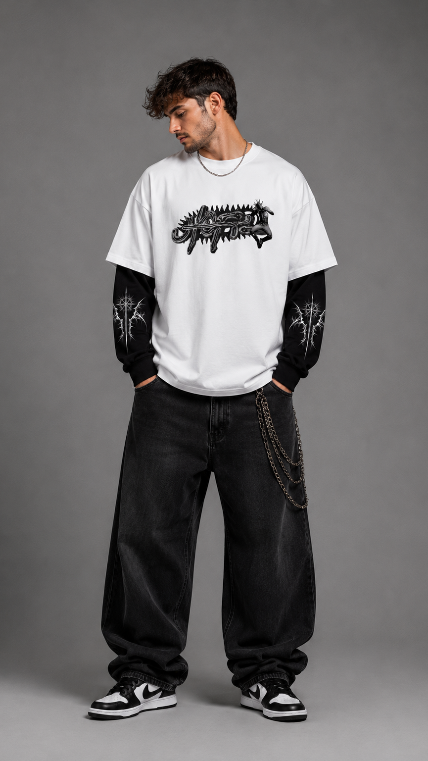 Travis Scott Utopia - Oversized Layered Tee