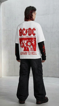 AC DC - Oversized Layered Tee