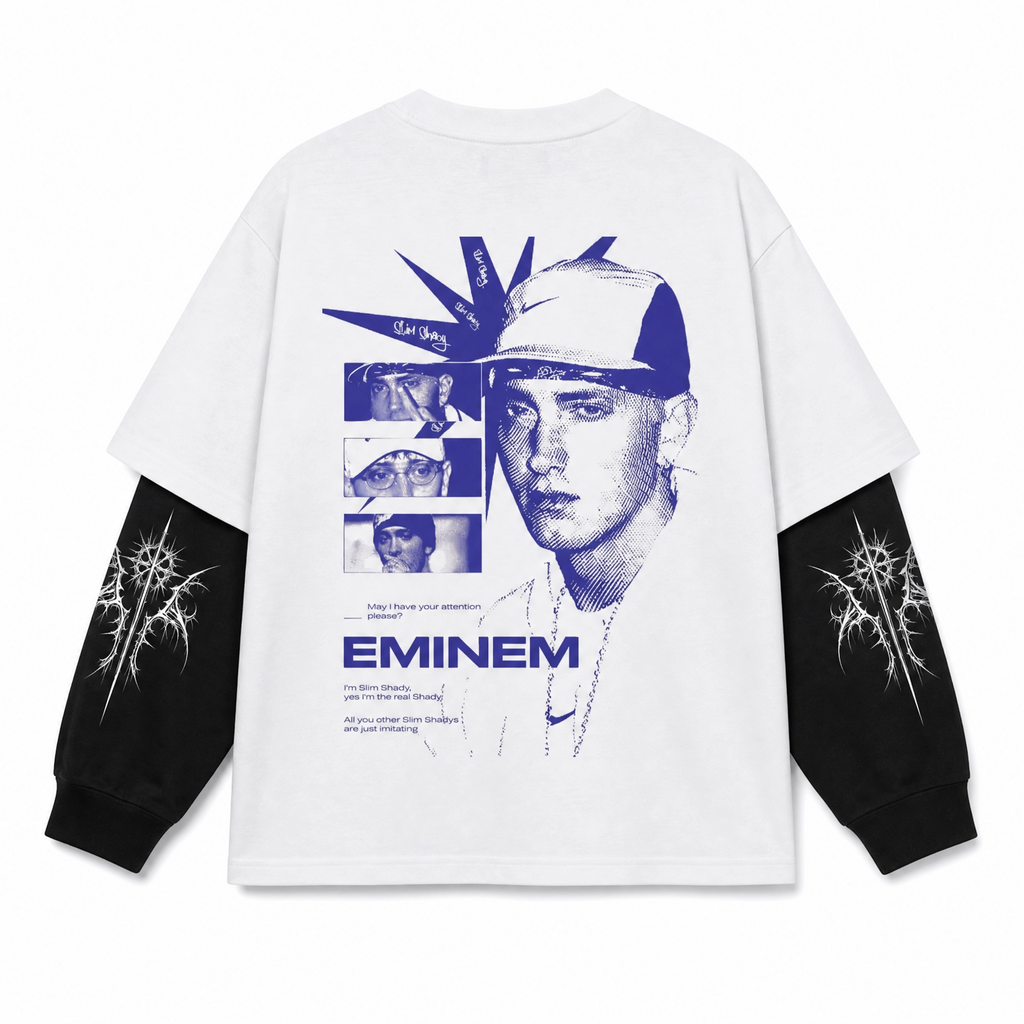 Eminem Slim Shady — Oversized Layered Tee