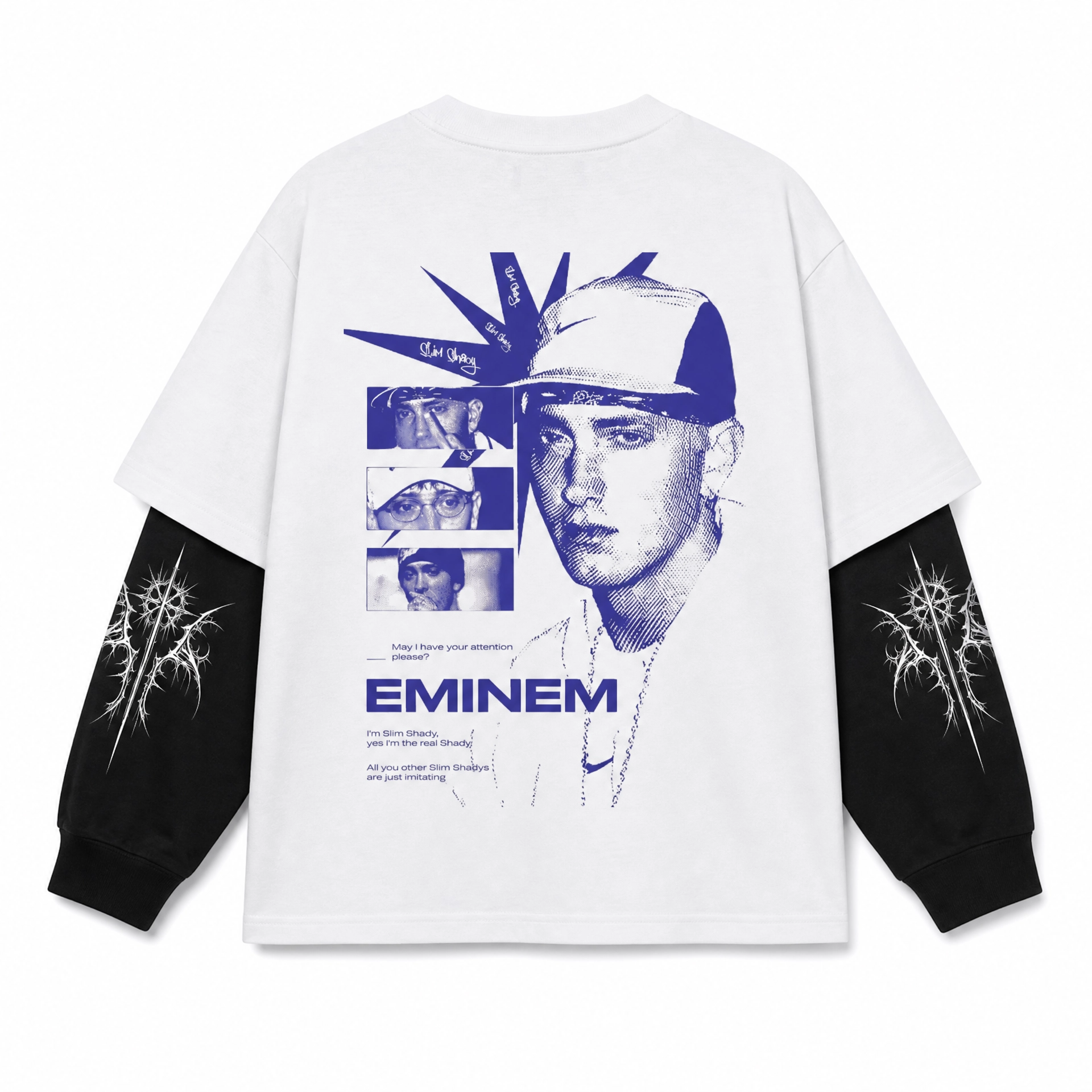 Eminem Slim Shady — Oversized Layered Tee