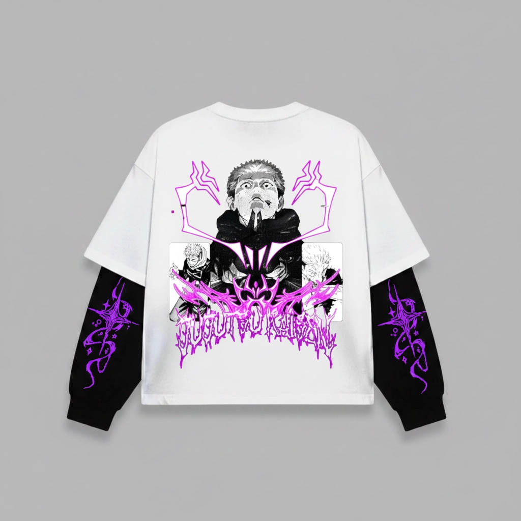 Ryomen Sukuna - Oversized Layered Tee