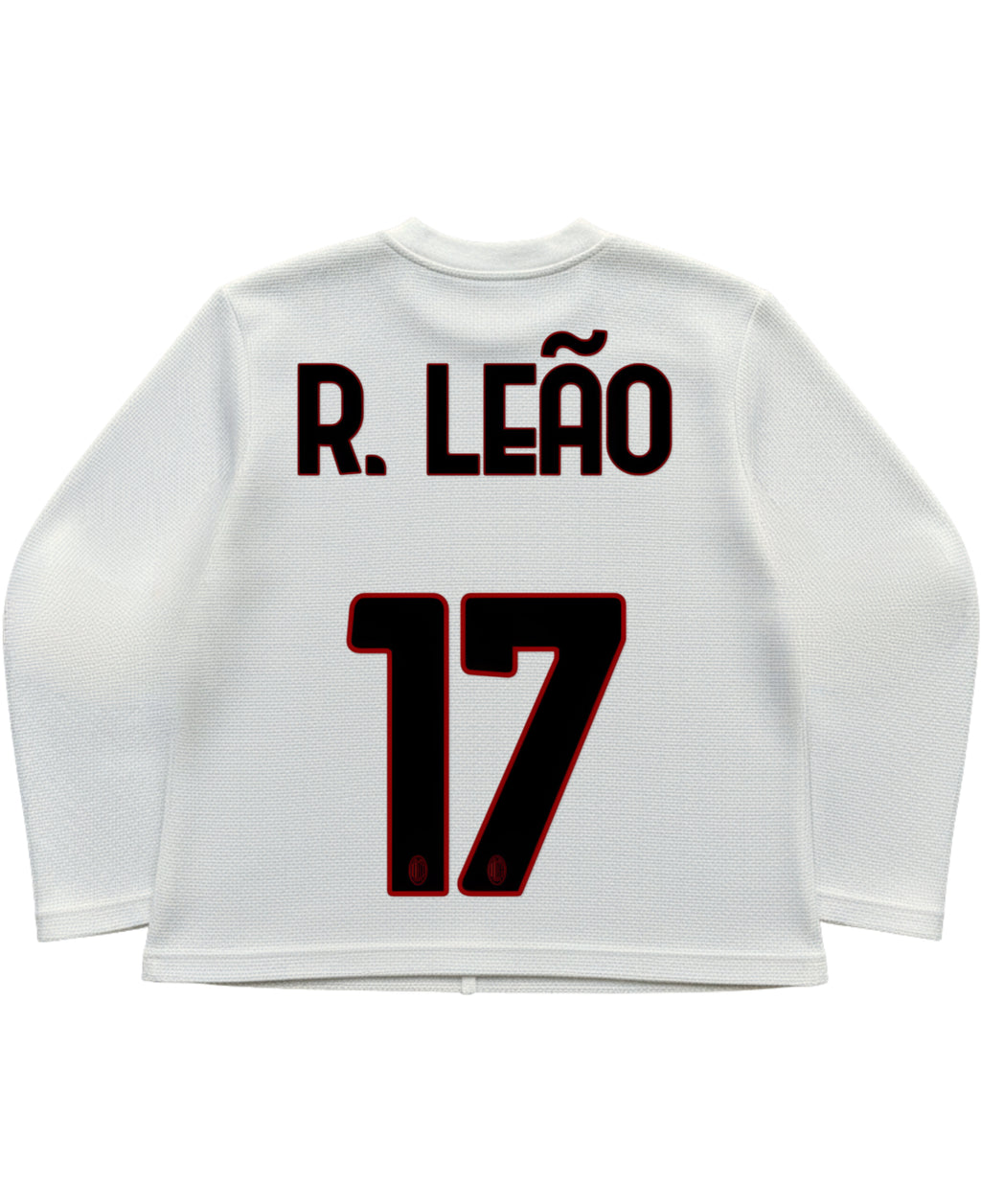 Off-white waffle knit oversized full-sleeve Back Design