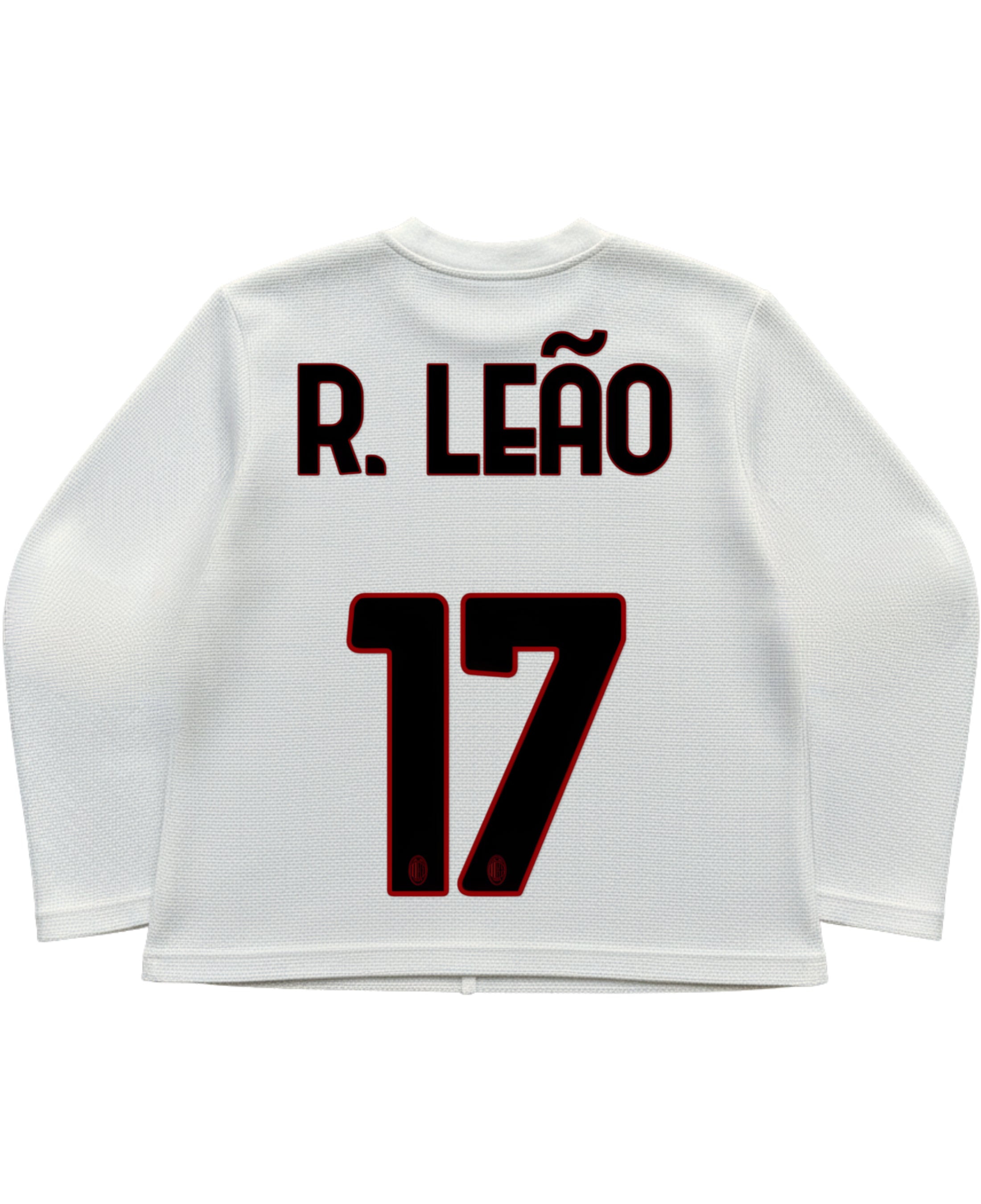 Off-white waffle knit oversized full-sleeve Back Design