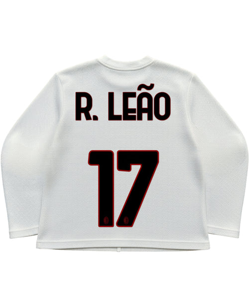 Off-white waffle knit oversized full-sleeve Back Design