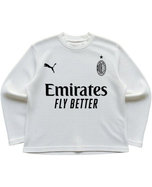 Off-white waffle knit oversized full-sleeve Front Design