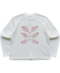 Off-white waffle knit oversized full-sleeve Front Design