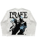 White Henley waffle knit Back Design