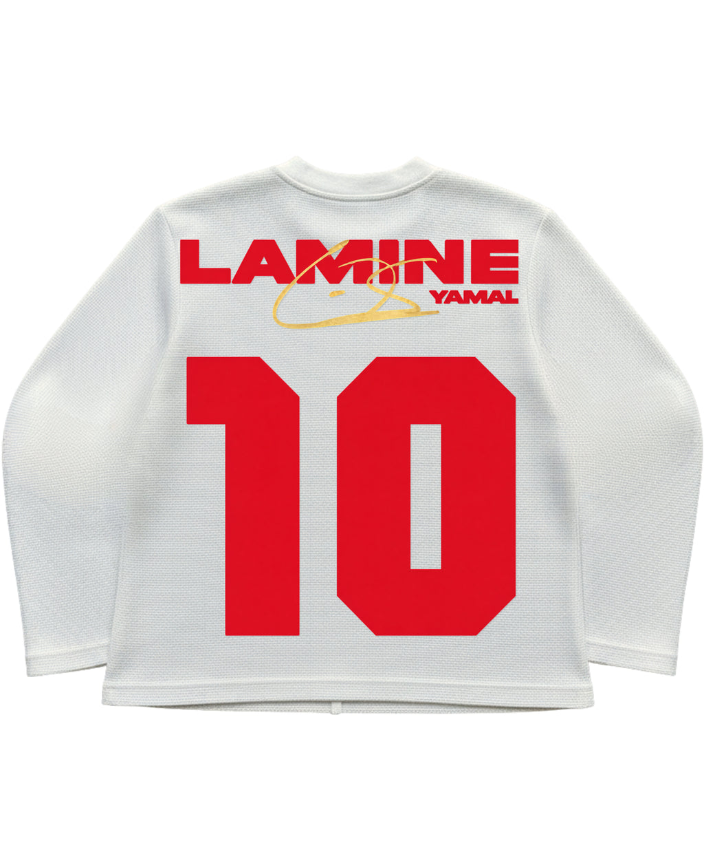 Off-white waffle knit oversized full-sleeve Back Design