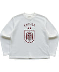 Off-white waffle knit oversized full-sleeve Front Design
