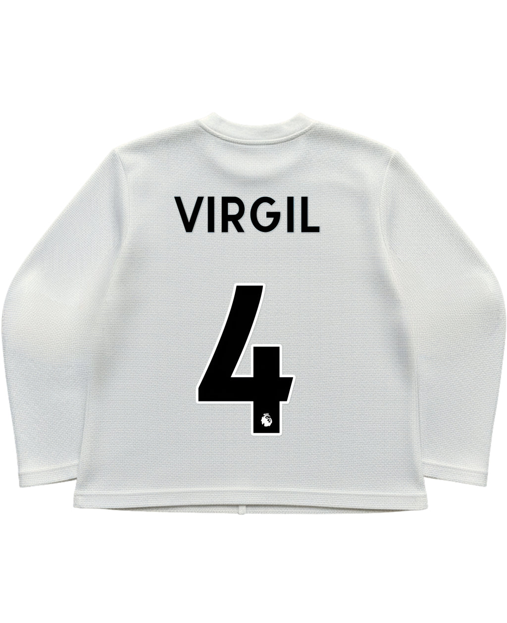 Off-white waffle knit oversized full-sleeve Back Design