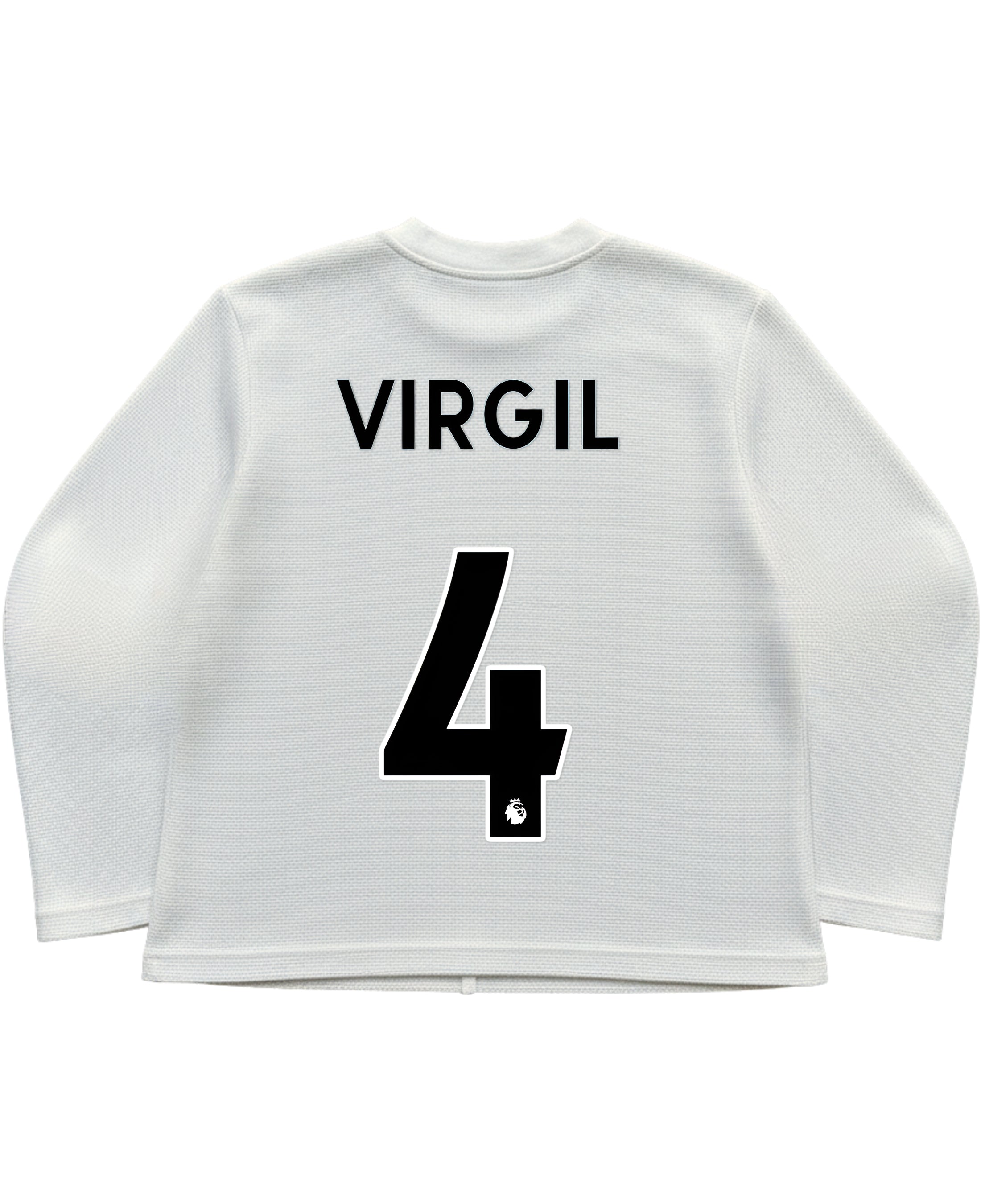 Off-white waffle knit oversized full-sleeve Back Design