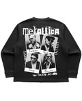 Black waffle knit oversized full-sleeve Back Design