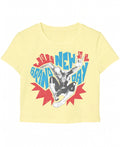 Butter Yellow Baby Tee Front Design