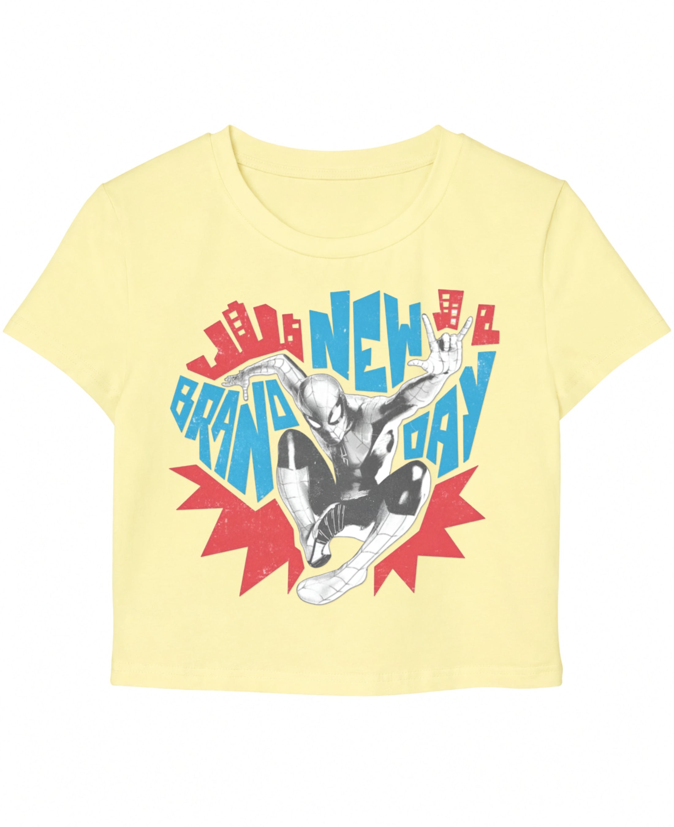 Butter Yellow Baby Tee Front Design
