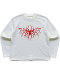 Off-white waffle knit oversized full-sleeve Front Design