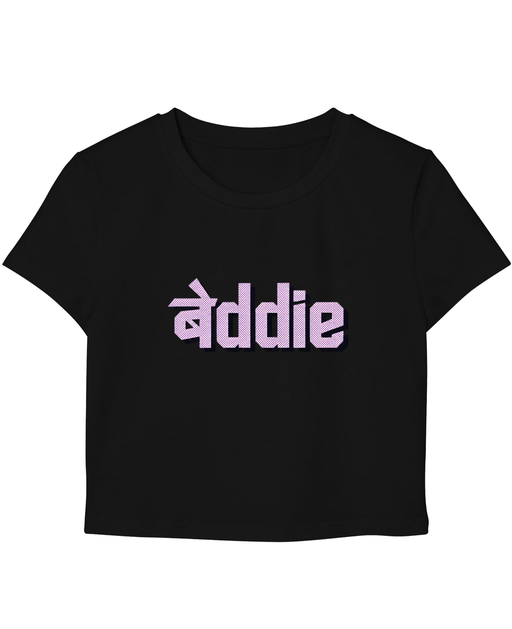 Black Baby Tee Front Design
