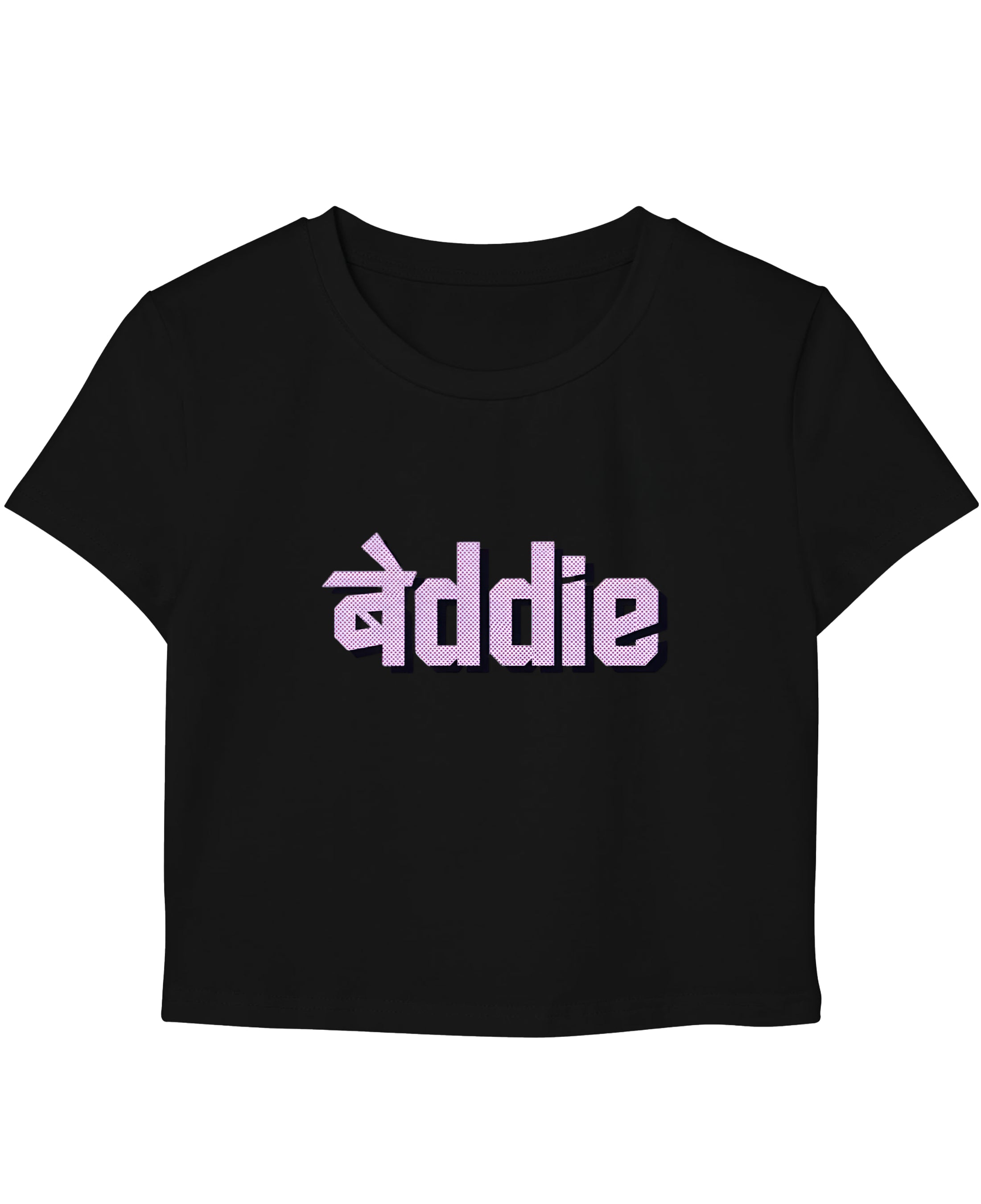 Black Baby Tee Front Design