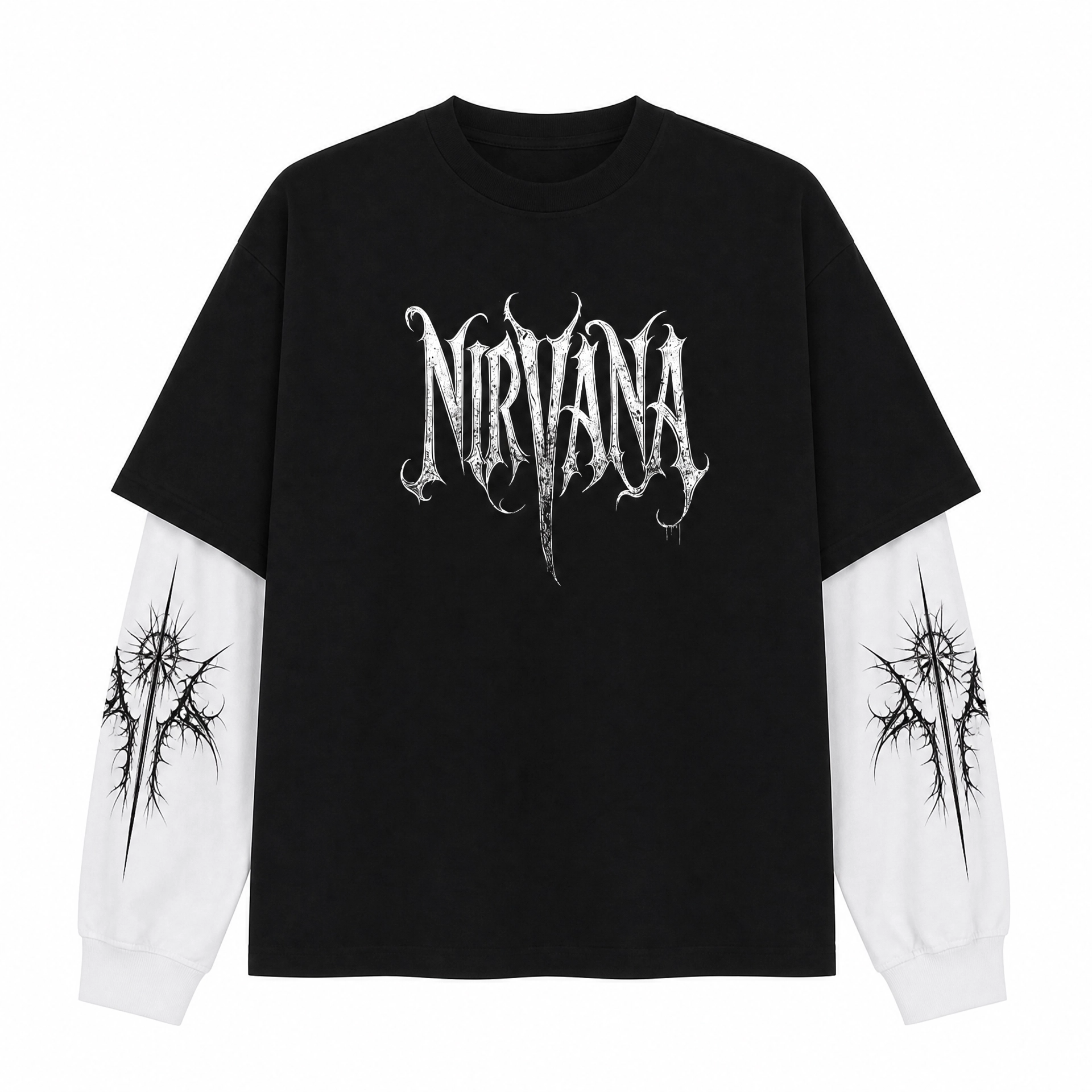 Nirvana  - Oversized Layered Tee