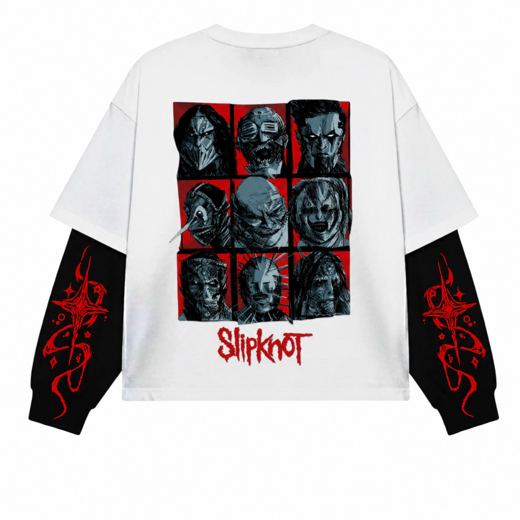 Slipknot - Oversized Layered tee