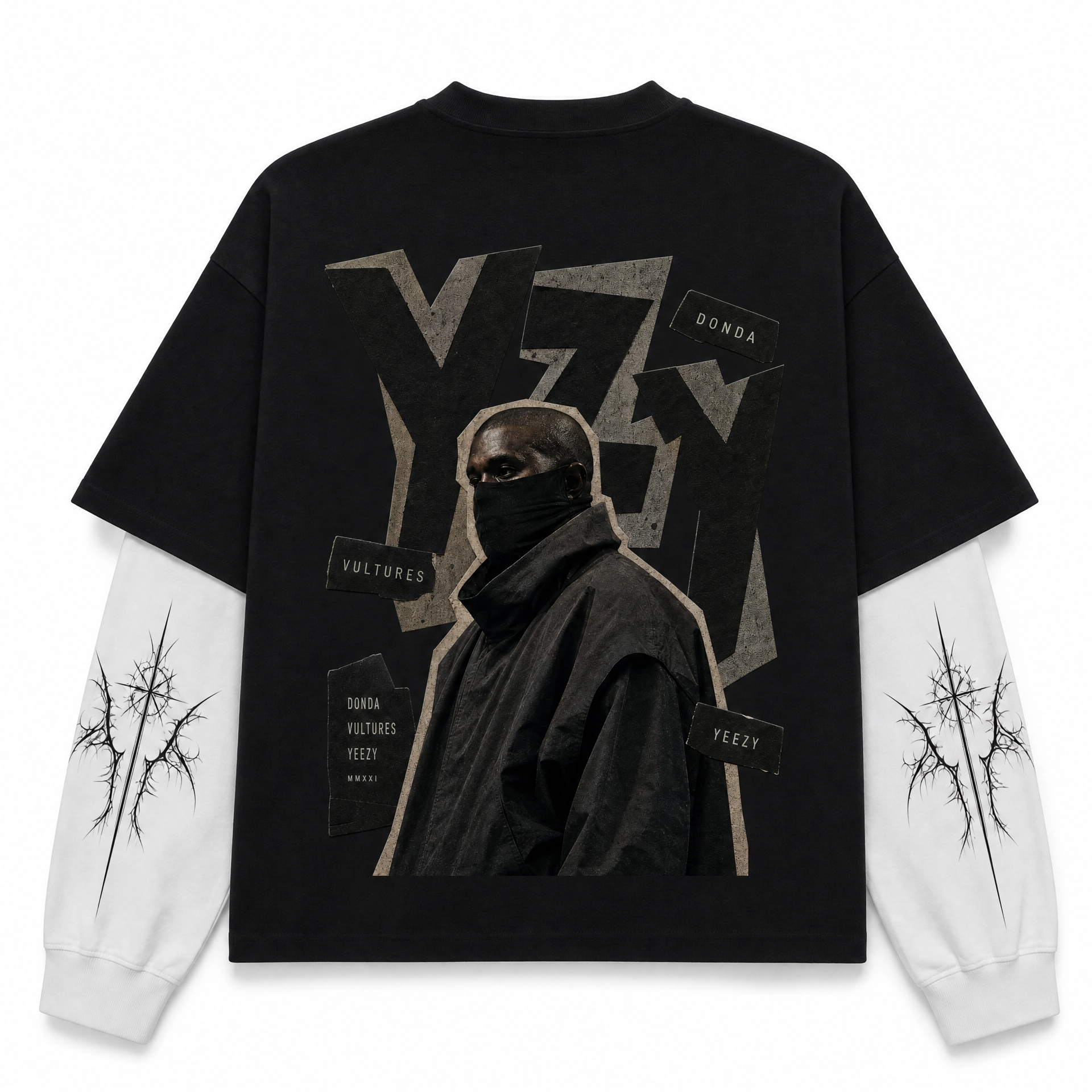 Kanye West YZY — Oversized Layered Tee